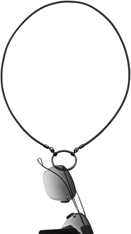 La LOOP« Black Stretch Cord Eyeglass Necklace - Never Lose Your Glasses Again