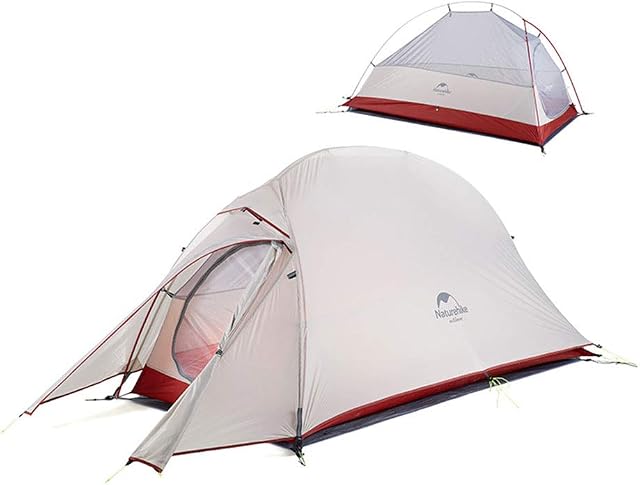 Naturehike Cloud-up 1 Ultralight Camping Tent for 1 Person - Waterproof Double Layer Backpacking Tent 4 Seasons