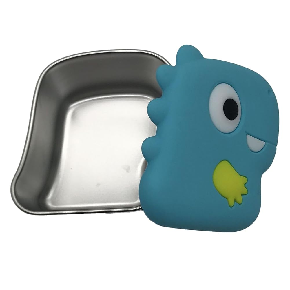 CTRLZS 304 Stainless Steel Dinosaur Snack Box Food Preservation Box Food Storage Box Blue