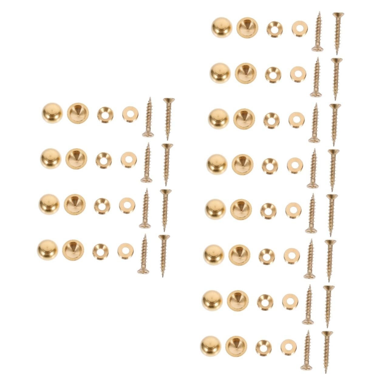 BELLIFFY 3sets Advertising Mirror Nails Decorative Screw Caps Fixing Bolt Caps for Elegant Look Construction (13mm) 8pcs*3