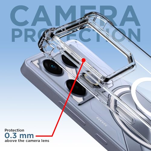Image of Pikkme Back Cover for Infinix GT 20 Pro 5G Mag-Safe Shockproof PC + TPU | Protective Case Magnetic Support | Bumper Case (Transparent Mag-Safe)