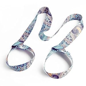 LABUYI 1 Pieza Correa Para Esterilla De Yoga,Correa Ajustable Para Esterilla De Yoga,Correa De Transporte Para Yoga Para Pilates,Yoga,Ejercicios,Aeróbica,Colchoneta Fitness Para Exteriores y Deporte