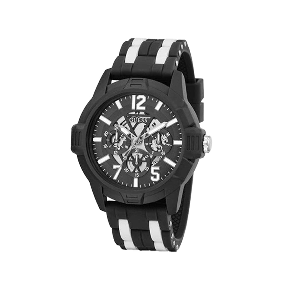 GUESS Nylon Analog Black Dial Mens Watch-Gw0428G1 (B09T9BCQ71) Amazon Price History, Amazon Price Tracker
