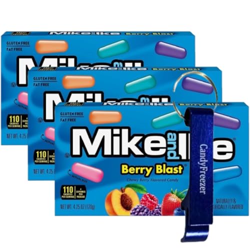 Dulces Mike and Ike Chewy Candy 3 Cajas 4.25 oz c/u miniatura 1