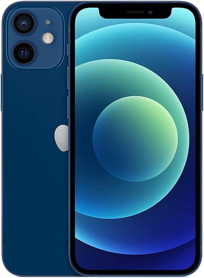 Apple iPhone 12 Mini 5G, US Version, 128GB, Blue - Unlocked (Renewed)