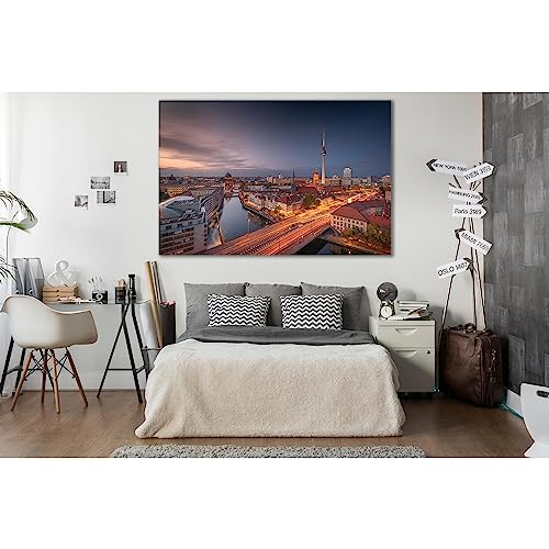 Impression sur toile Berlin ZELLART 60x40 cm : Habillez vos murs vides sans effort