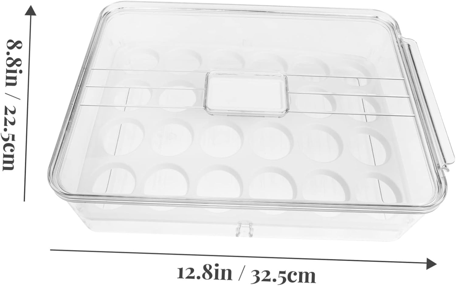 NUOBESTY Fridge Egg Holders Preservation Box Large Capacity Storage for Eggs Fruits Veggies