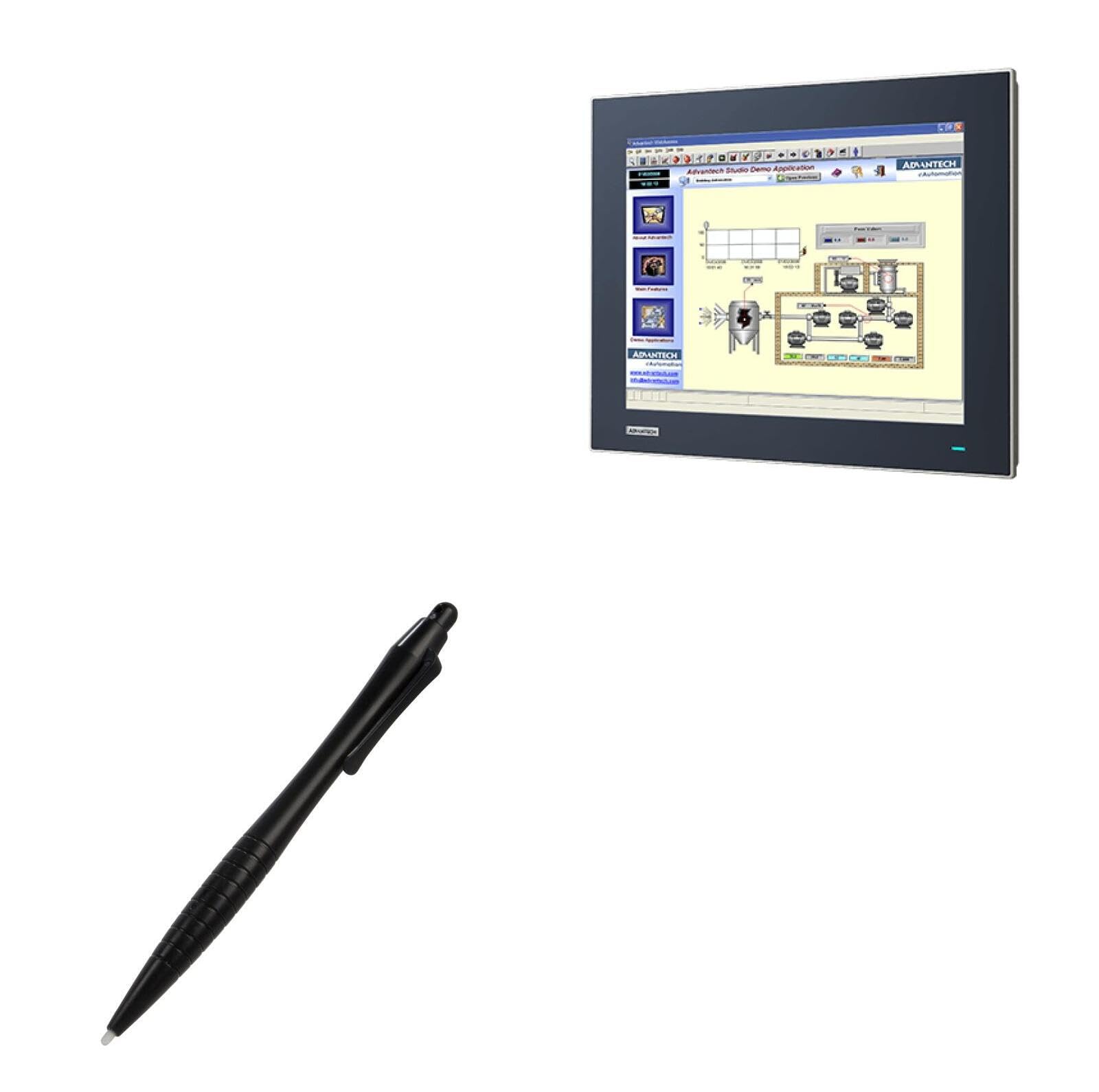 BoxWave Stylus Pen Compatible with Advantech TPC-155H - DirectTip Resistive Stylus, DirectTip Resistive Stylus - Jet Black