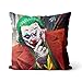 poduszki dekoracyjne ciemny klaun joker poduszki nadruki żółte lniane poduszki samochodowe poduszka luksusowa dekoracja 45 x 45 cm
