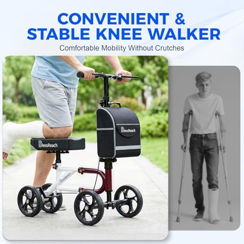 Image of BlessReach Lightweight Knee Scooter for Adults for Foot Injuries,Knee Pad