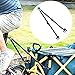 Aymzbd Bike Trailer Folding Tow Hitch Connection Camping Cart Connecting Rod Multifunctional Portable Sturdy Length 63cm Aluminum, Aluminum Clamps