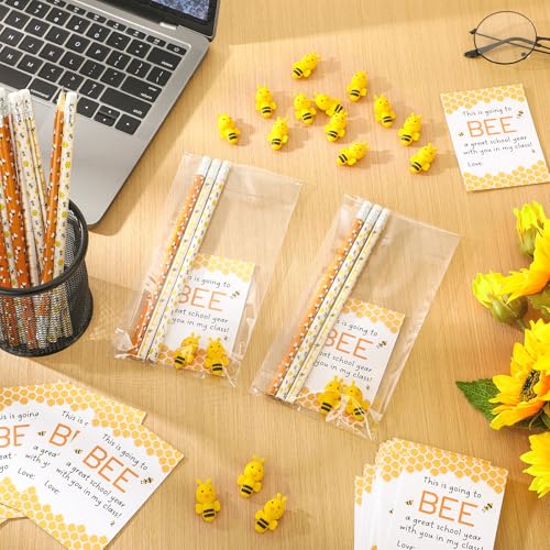Fuyoooo 180 Pcs Back to School Lápices Bee miniatura 5
