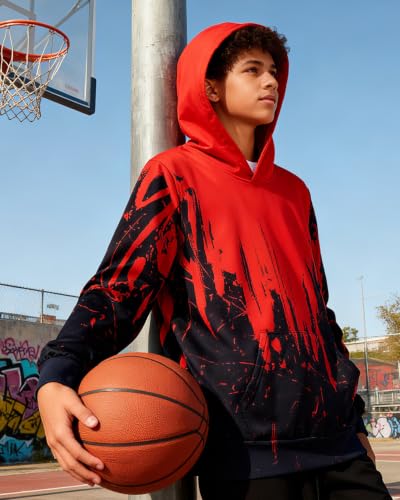 Image of Lovekider Boys Hoodie Kids 3D Print Graphic Pullover Sweatshirt 6-16 Years