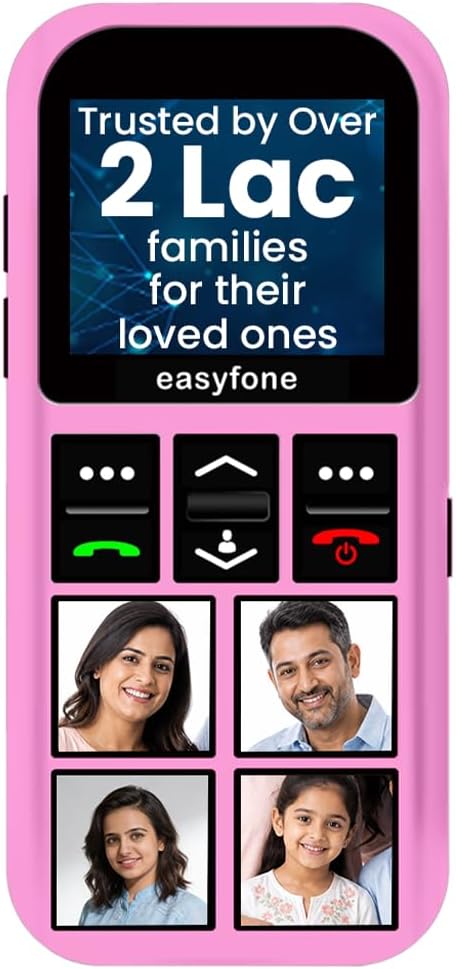 easyfone Star - Safety Device Phone for Kids with SOS, GPS Tracking, Discreet Listening, Photo Dial, No Internet, 10 Days Battery Backup, Parental Control by Seniorworld
