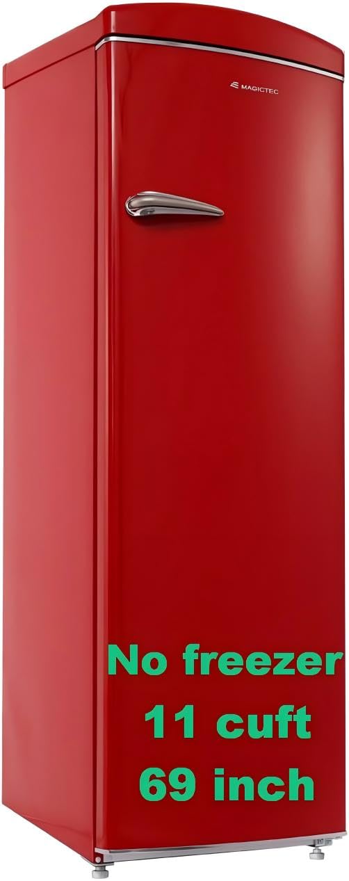 magictec MSL340WE-RE-R 11 cu ft Compact Fridge Red