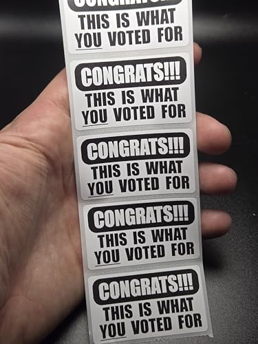 50PCS Congrats This is What You Voted for Stickers