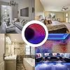 Infinity Mirror Light,RGB Tunnel Light,3D Round Night Light with Remote Control APP Control Suitable Suitable for Living Room Bedside Bar Background Wall,30cm/11.8in