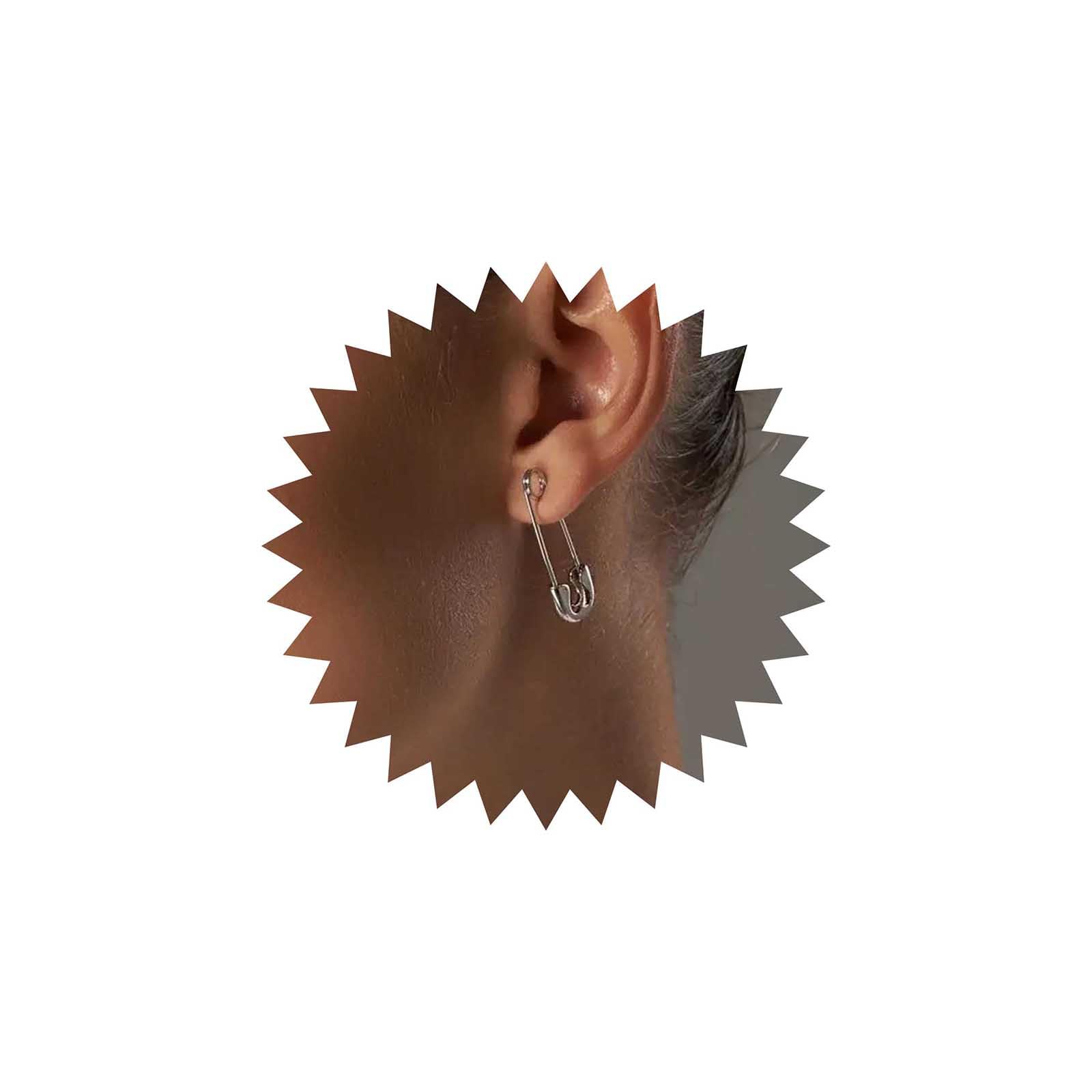 Orecchini Pendenti Punk Orecchini Pendenti Geometrici In Metallo Oro