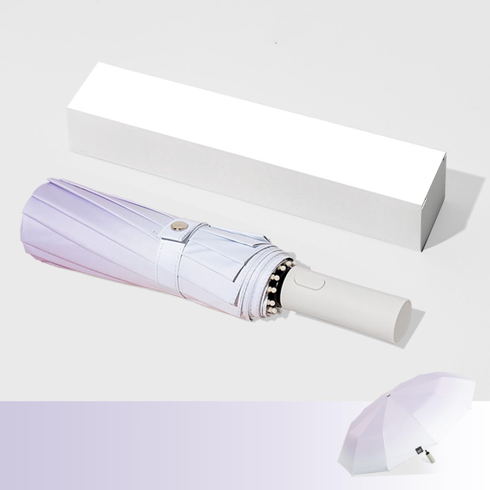 quvy Large Automatic Umbrella for Rain and Shine Reinforced Wind-resistant Folding Sun Umbrella for Sun Protection Uv Shade