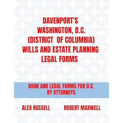 Davenport's Washington, D.C. (District Of Columbia) Wills And Estate Planning Legal Forms