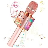 nasum karaoke mikrofon test 【3-in-1 Multifunktions Mikrofon】Nicht nur ein Karaoke Mikrofon, sonden auch ein Bluetooth Lautsprecher für die Musikwiedergabe und ein Trickspielzeug, mit dem können Sie Ihre Stimme in Kinderstimme, männliche Stimme, tiefe Stimme und süße Stimme diese vier Modi wechseln.