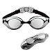 Aegend Swim Goggles, Swimming Goggles of Flat Lens for Men Women Adult Youth Kids Children, Anti-Fog UV Protection Leak-Proof Triathlon Swim Goggles Mirrored/Clear with Free Protection Case