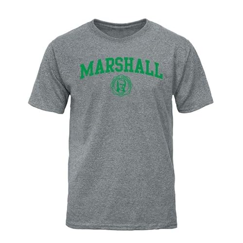 Barnesmith Marshall University Thundering Herds Short-Sleeve T-Shirt, Heritage, Charcoal Grey, Small