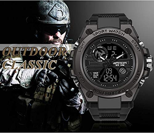 Relógios militares masculinos para esportes ao ar livre, relógio digital tático do exército, cronôme