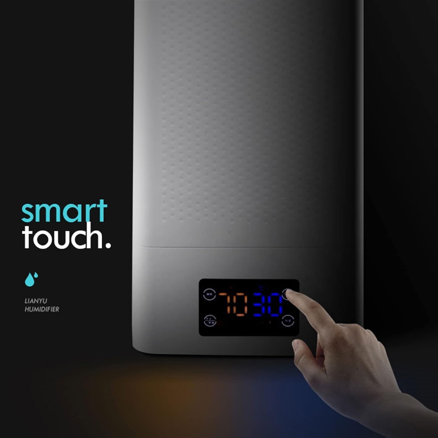 per Uso Domestico Umidificatori Umidificatore da Pavimento Umidificatore temporizzato di Grande capacità da 11 Litri Umidificatore Intelligente a umidità costante con Telecomando