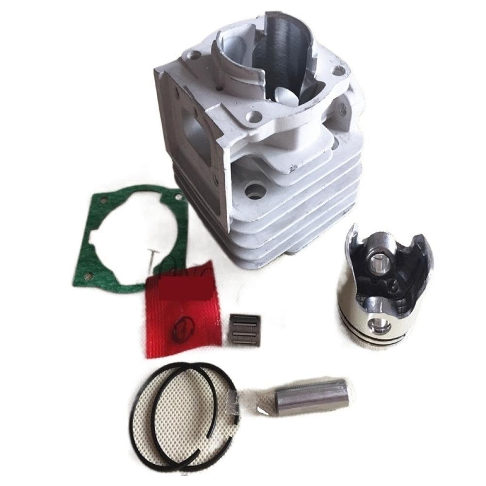 Kit de pistón de Cilindro 44 mm 52 CC BC520 CG520 con Junta de Cilindro múltiple y rodamiento de Agujas Compatible con desbrozadora cortadora de césped TL52