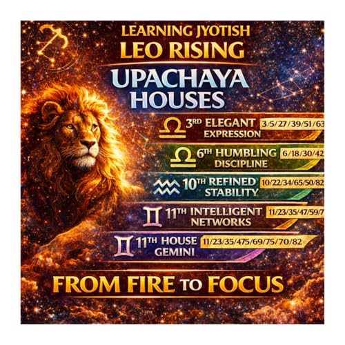 Leo Rising Upachaya Houses | Career Growth Through Discipline, Strategy & Real Jyotish Timing
