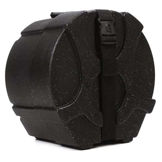 Humes & Berg Enduro Pro Foam-Lined Mounted Tom Case - 8 Inches X 12 Inches - Black Sparkle