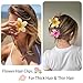 6 Pack Flower Claw Clip for Women, Hawaiian Plumeria Hair Clip,Preppy Flower Hair Clips, Hibiscus Hair Clip, Hawaii Hair Accessories for Thick Hair, Gifts for Women Teen Girls