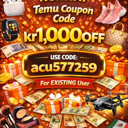 Norway Temu Coupon Code kr1,000 off [{ acu577259 }] For EXISTING User cover art