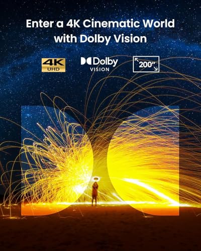Image of NEBULA Cosmos 4K SE Smart Video Projector, Dolby Vision, 1800 ANSI Lurmens Brightness, HybridBeam (Laser + LED), Google TV, Official Netflix, Portable with Handle
