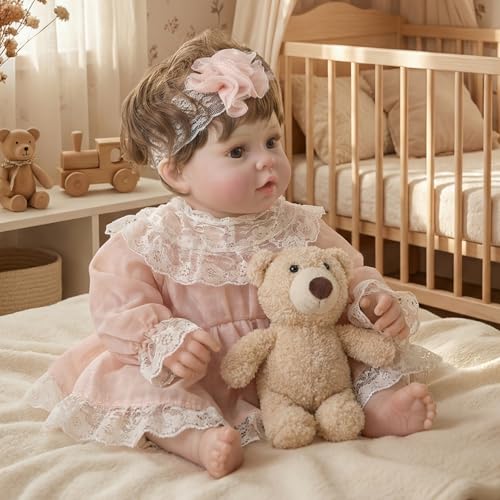 Muñeca bebé realista de 20 pulgadas para niños y coleccionistas miniatura 2