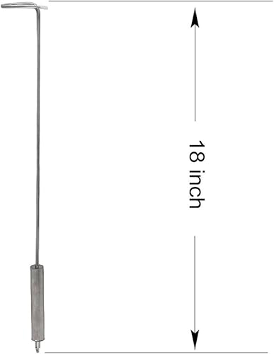 Miniatura 2 de KAMaster Ganchos giratorios de acero inoxidable para carne, ganchos para cocinar para barbacoa, accesorios de parrilla para bistec, Tri-puntas,