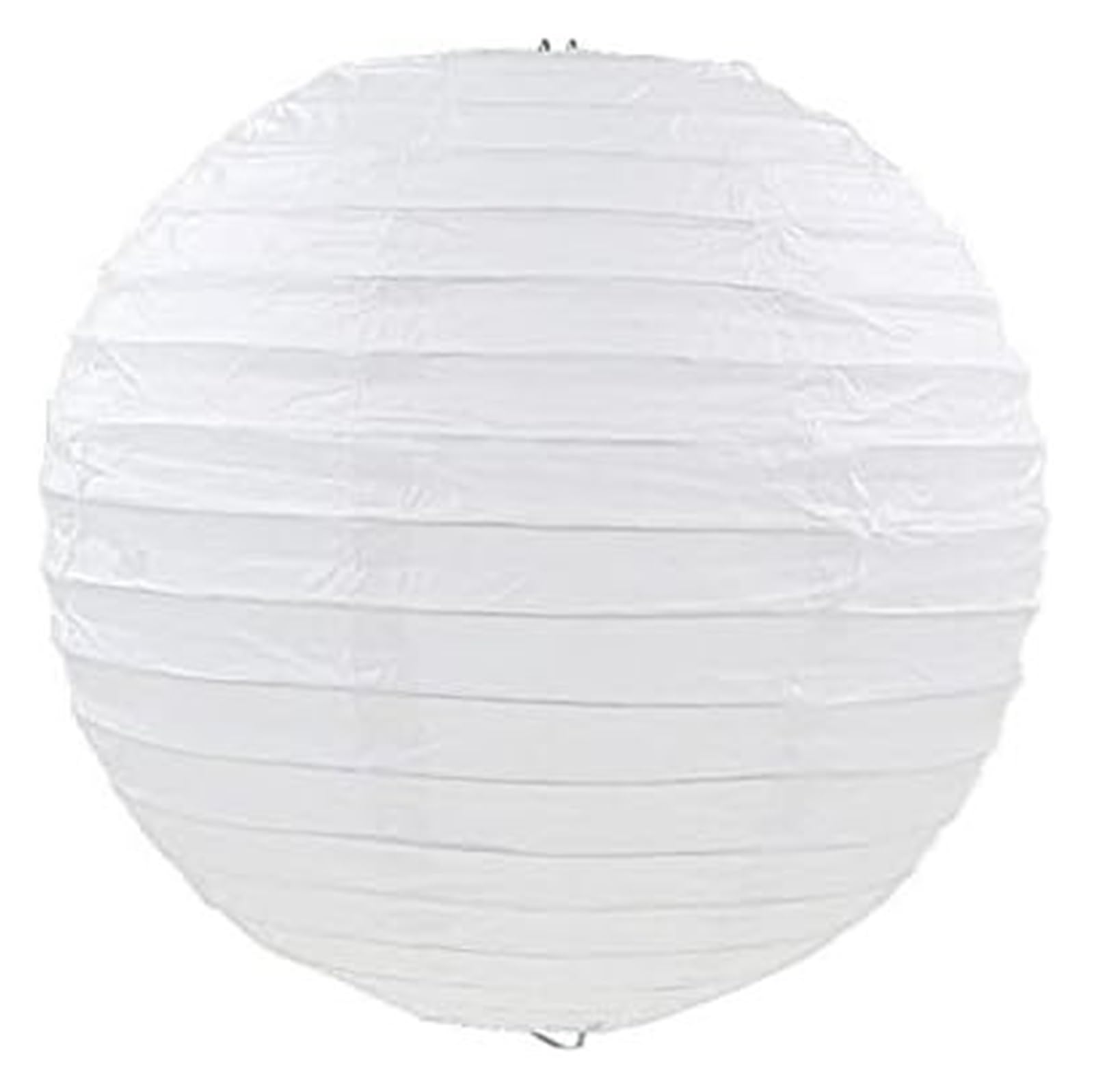 Round Paper Lanterns, Chinese Round Paper Lantern Multicolor 10-40cm Birthday Wedding Decor(White,35cm(14inch))