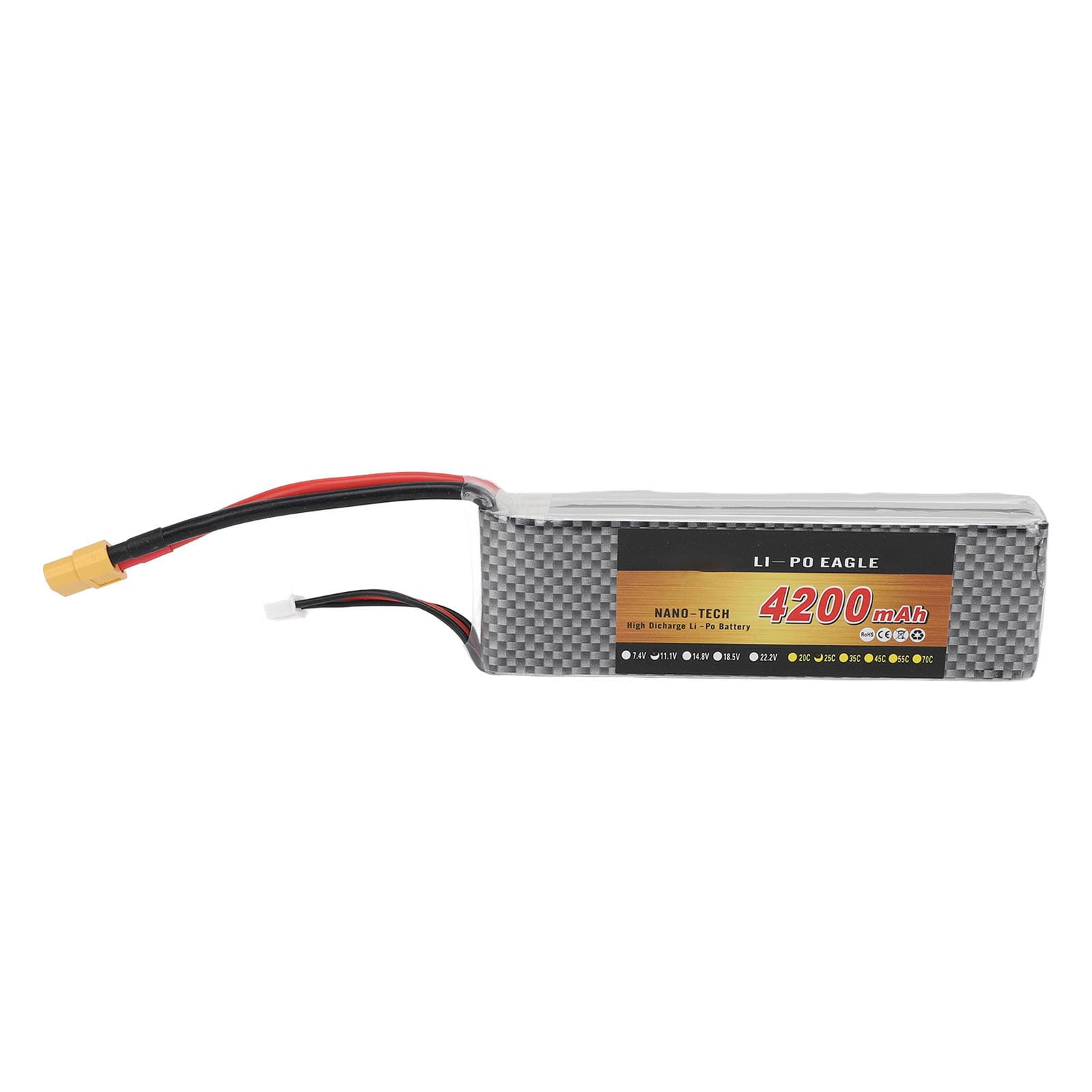 RC Cars Batería de Litio 4200mAh 11 1V Batería Lipo de Alto Rendimiento con Enchufe XT60 para RC Car Model Avión Helicóptero Quadcopter Drone - Tasa de Descarga de