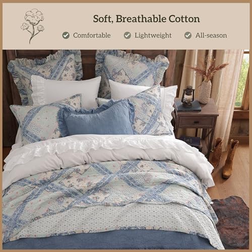 Image of Paseo Road Tasha Polizzi Mirabelle 3 Piece Queen Full Paisley Quilt Set