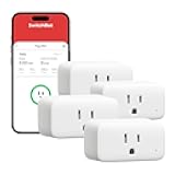 Smart Plug Mini, 15A Energy Monitoring, WiFi & Bluetooth Outlet, Compatible with Alexa, Google Assistant, Home Assistant, App Control, Timer Function, No Hub Required, Compact Design