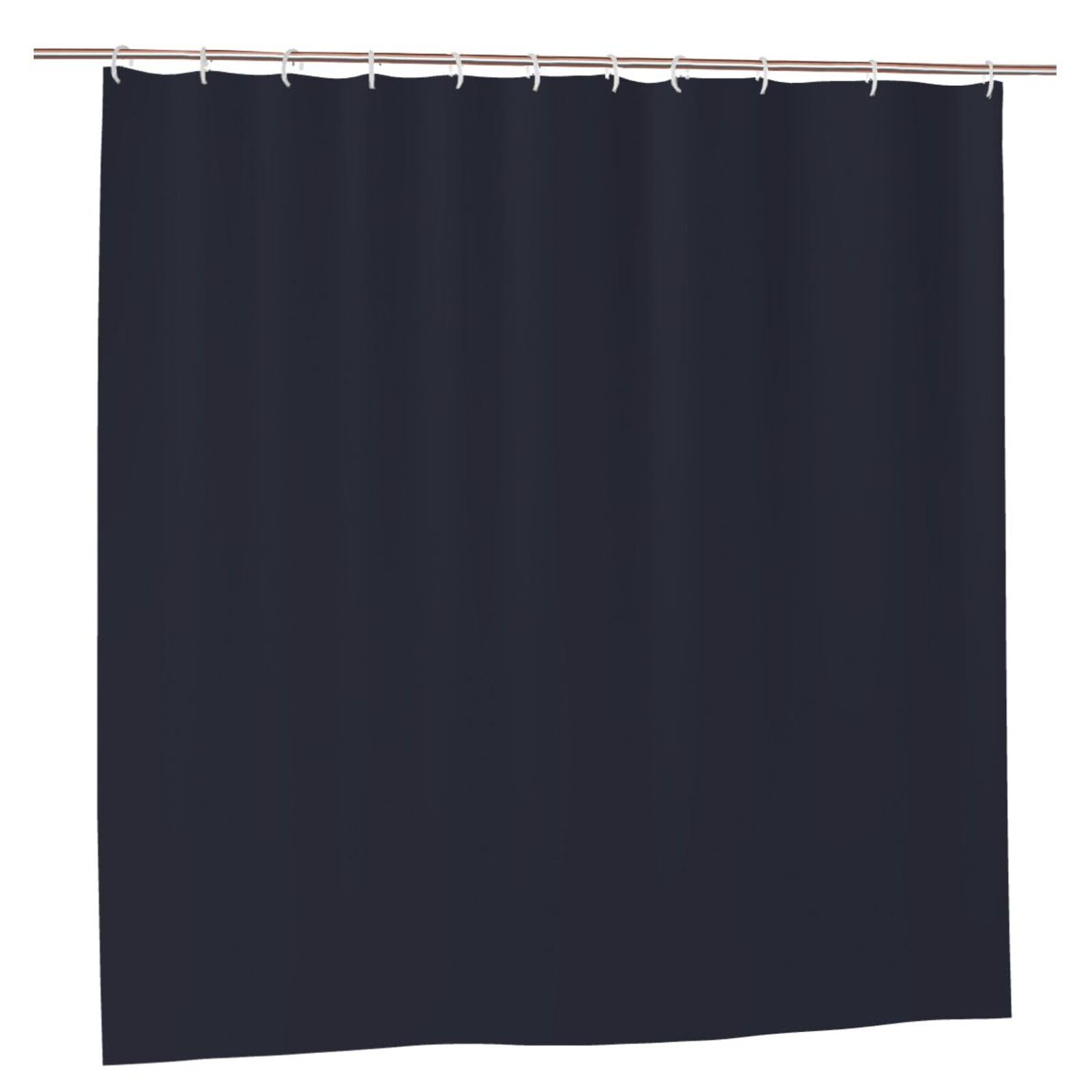 Klgrtjhk Plastic Black Shower Curtain 72X72in Bathroom Curtain﻿
