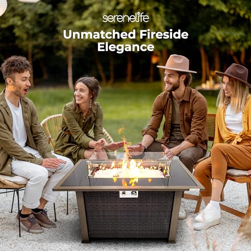 Outdoor Propane Fire Pit Table CSA Approved Safe 50,000BTU Auto