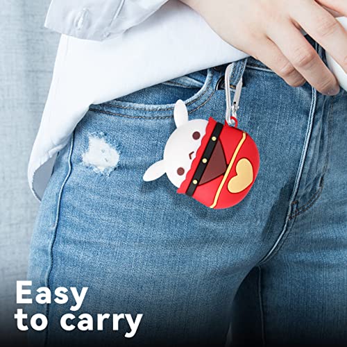 Stsnano Case For Airpod 2/1 Kawaii Cartoon Character Design Funny Cute Fun Air Pods 2/1 Soft Silicone Cover Unique Cool 3D Anime Game Klee For Girls Boys Teen Kids Cases For Airpods 2/1 (Dodoco) #TOP5