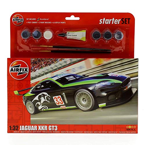 Airfix A55306 1/32 Large Starter Set, Jaguar XKR GT3 Modellbausatz – Bild 3