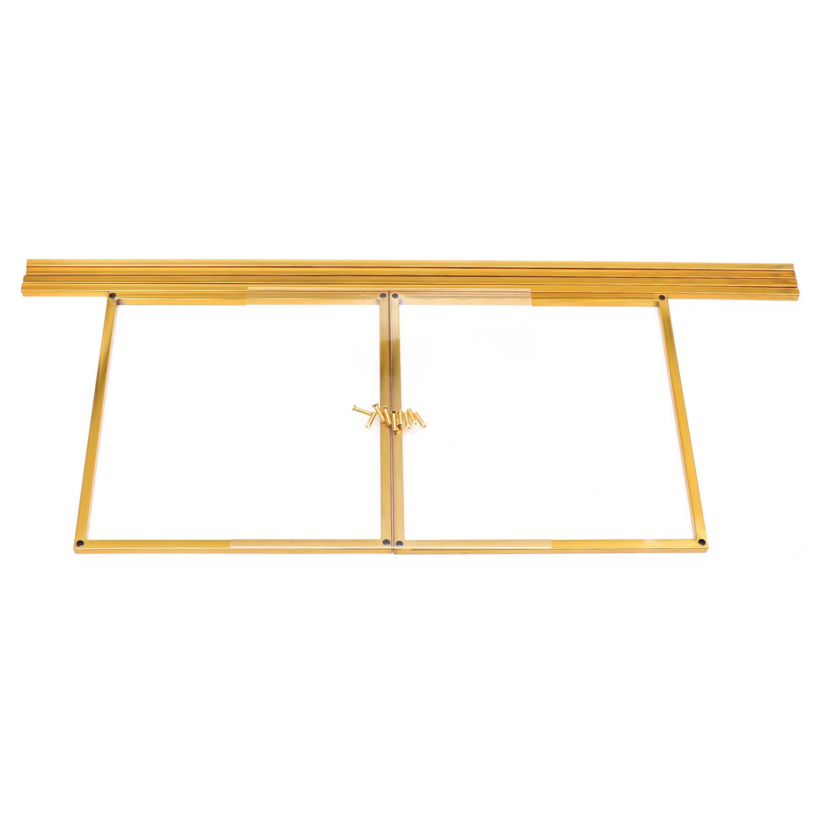 28 x 28 x 80 cm złoty stojak na kwiaty stojak metalowy stojak na kwiaty geometryczne elementy środkowe wazon na stoły