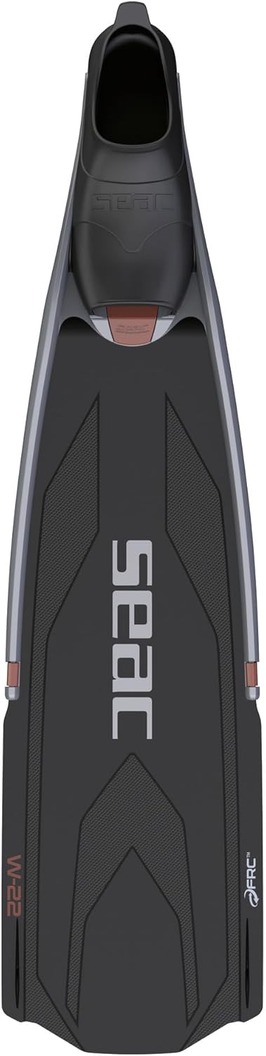SEAC W-22, Long Freediving Fins with Interchangeable Blade, Made in Italy