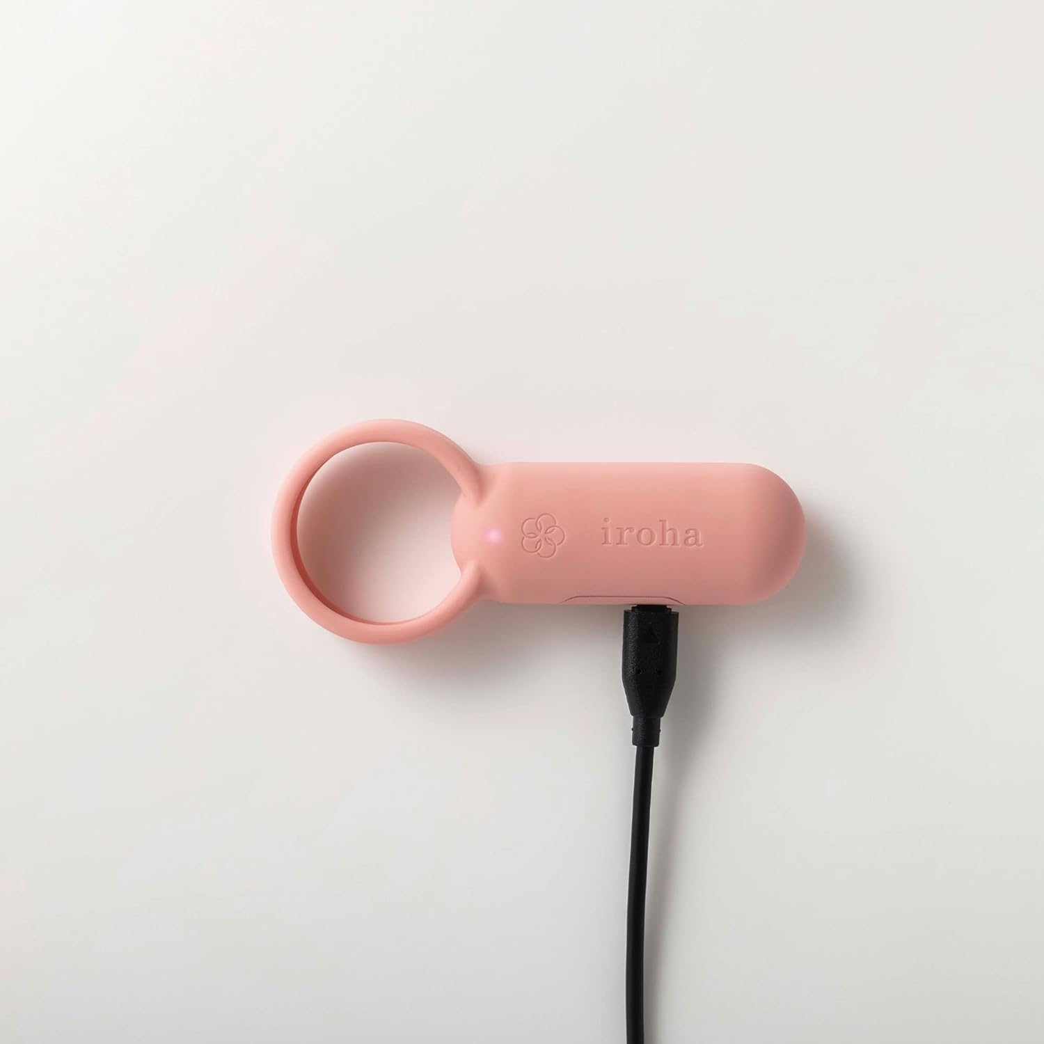 iroha SVR, Smart Vibe Ring, Rechargable Couple's Vibrator, Coral Pink