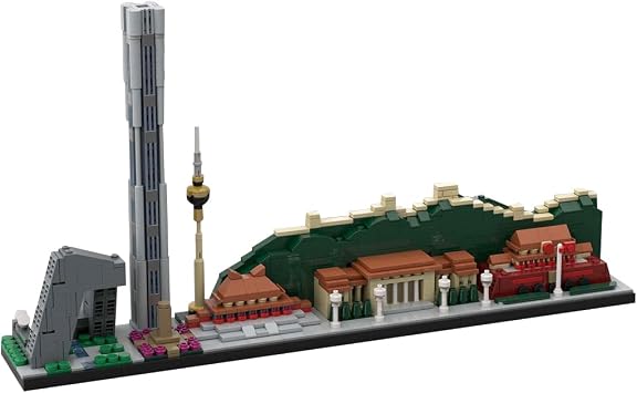 الهندسة المعمارية لأفق مدينة بكين المباني التاريخية، مجموعة مباني المنازل المعيارية لعام 12000، 1033 قطعة من الطوب المطل على الشارع للبالغين، المباني المعيارية من تأليف Electricboogalo