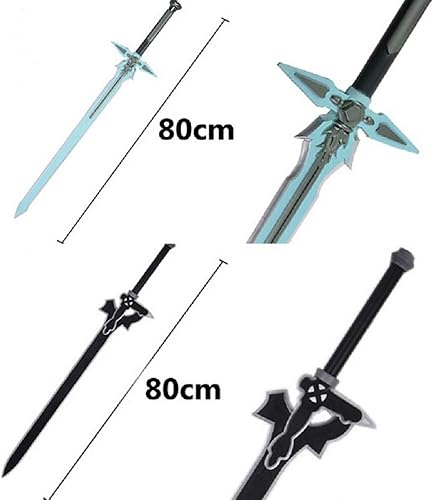 Miniatura 4 de damdos Espada negra de espuma sintética de 31.5 pulgadas para Halloween, Kirito Kirigaya, Kirigaya, Kazuto, Halloween, cosplay, Yuuki Asuna, espada